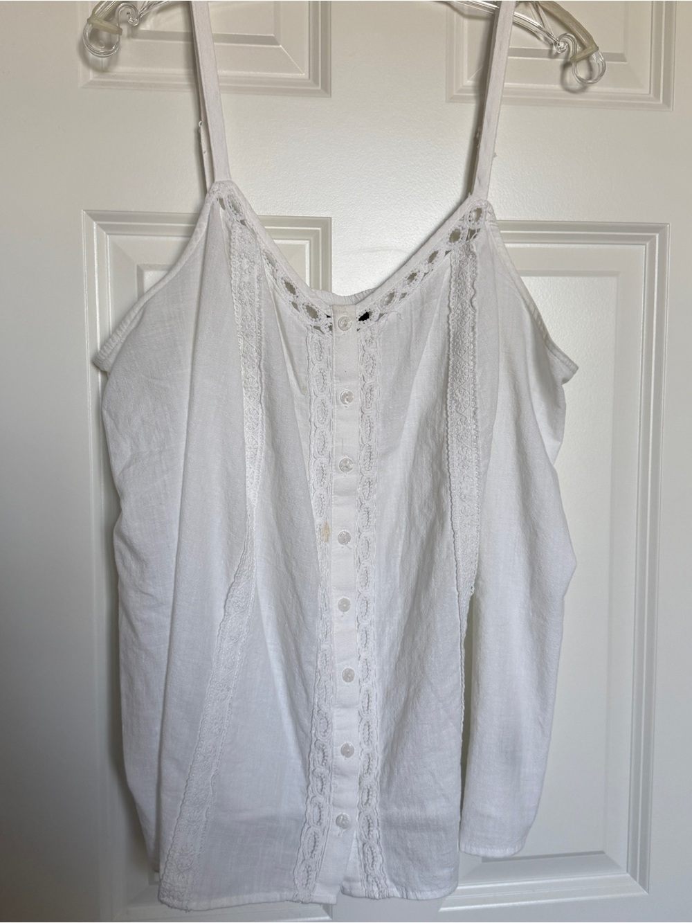 Torrid White Lace-Trimmed Sophie Cami, NWT